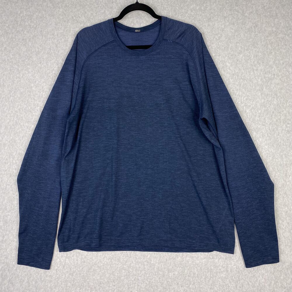 Lululemon Shirt Mens XXL Blue Metal Vent Tech Long Sleeve 2XL